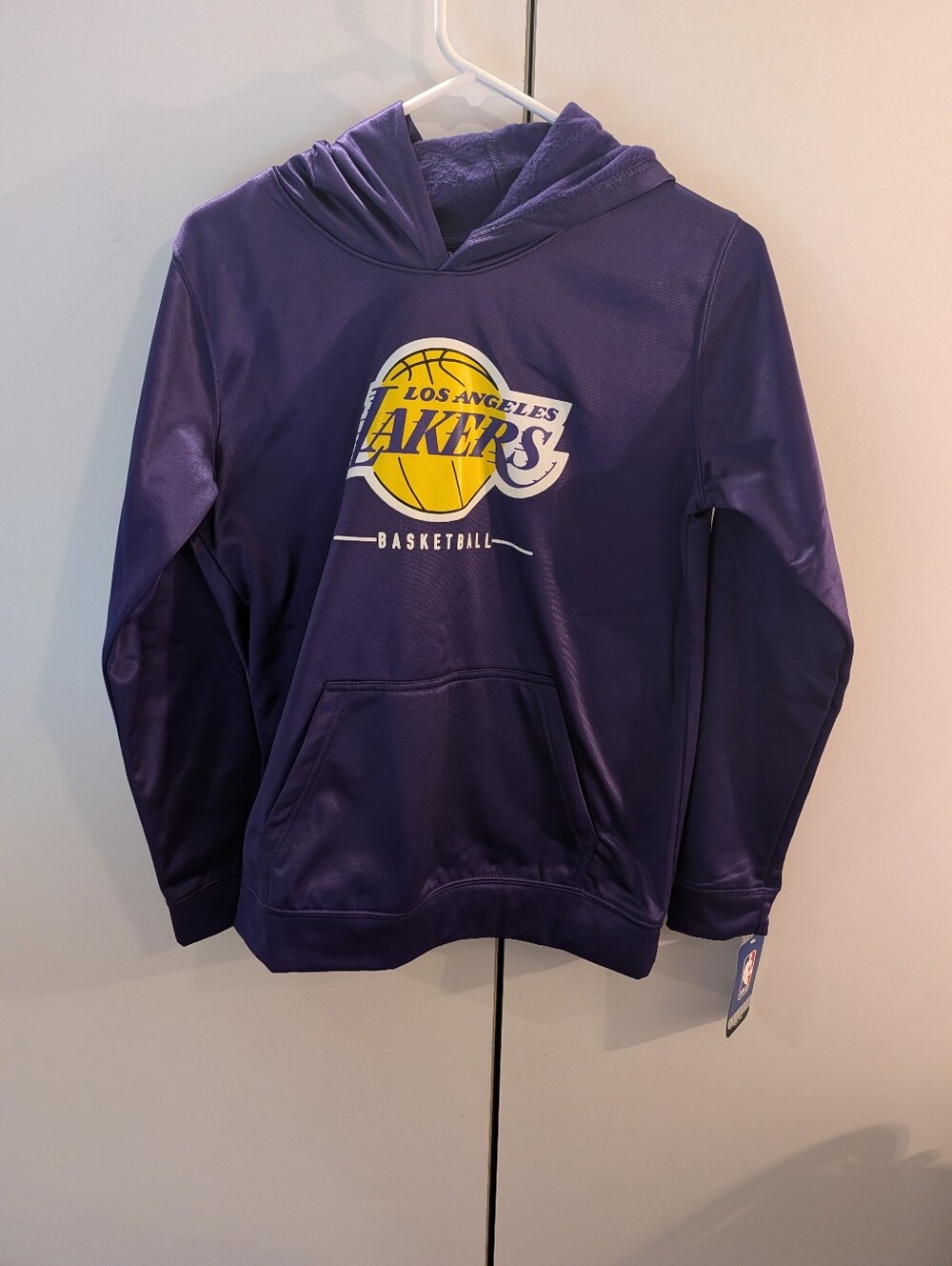 NBA Los Angeles Lakers Youth Large 14/16 Purple Pullover Hoodie NWT